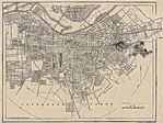 Mapa de la Ciudad de Louisville, Kentucky, Estados Unidos 1917