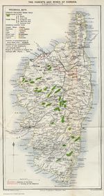 Mapa de Córcega 1894