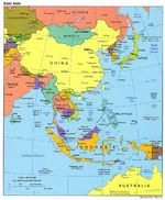 Mapa Politico de Asia del Este 2004