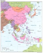 Mapa Politico de Asia del Este 1995