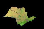 Imagen, Foto Satelite del Estado de São Paulo, Brasil