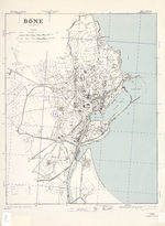Mapa de la Ciudad de Annaba (Bône), Argelia 1942
